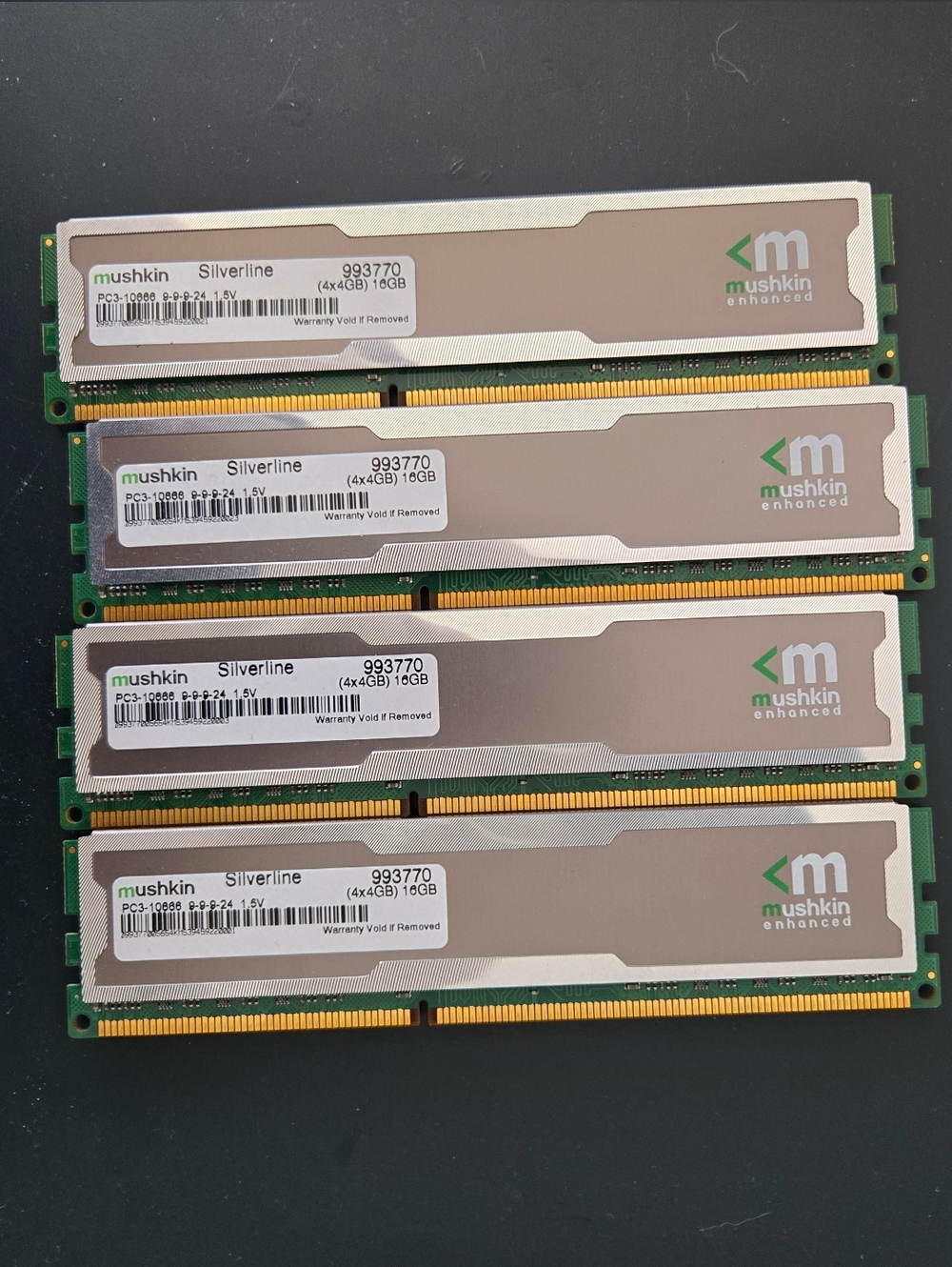 Mushkin Silverline DDR3 RAM Module - 16GB (Pack Of 4x4GB)